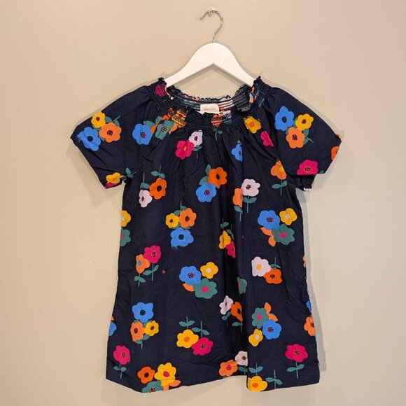 Hanna Andersson Tunic Dress Navy Floral Spring Summer Fall Fashion - Size 14/16 - Picture 1 of 5